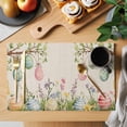 thumbnail image 2 of Easter Eggs Placemats Set of 1, Spring Flowers Non-Slip Place Mats Washable Table Mats for Kitchen Dining Table Decorations Indoor/Outdoor, 2 of 9