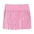 thumbnail image 5 of Qingpeng Womens Western Cowgirl Fringe Shorts Women's Solid Color Beach Fringe Half Skirt Swimming Skirt Tassel Bottoms, 5 of 7
