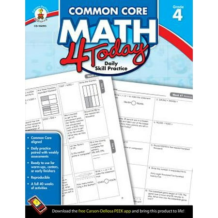 Daily Math Warm Ups - Common Core Math 4 Today, Grade 4 : Daily Skill Practice