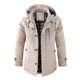 thumbnail image 2 of Ceisia Men's Casual Jacket Hooded Long Sleeve Regular Fit with Button with Pockets Gift, 2 of 6
