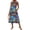 Navy, variant on Women's Fashionable Casual Retro Printed Dress