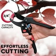 thumbnail image 2 of Ratchet Pruning Shears for Gardening Heavy Duty - Increases Cutting Power 3x - Perfect Ratchet Pruners for Weak Hands & Arthriti (Red,20cm-24.9cm), 2 of 6