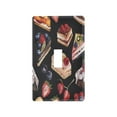 thumbnail image 2 of Switch Panel Switch Decoration 2.76x4.53x0.28 Inches Unused Outlet Cover Switch Plate Wall Plates Living Room Kitchen Bedroom Study Switches Black Cake, 2 of 8