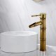 thumbnail image 3 of Grifo de baño alto, grifo mezclador para lavabo en cascada, grifo mezclador para lavabo alto, grifo de un solo orificio disponible con agua fría y caliente, grifo mezclador de bambú, 3 juntas de boca, 3 of 5