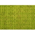 thumbnail image 1 of Ahgly Company Machine Washable Indoor Rectangle Abstract Yellow Modern Area Rugs, 2' x 3', 1 of 4