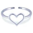 thumbnail image 1 of Sterling Silver Minimalist Heart Ring, 1 of 4