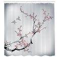thumbnail image 3 of Ambesonne Nature Shower Curtain, Birds Cherry Branches Style, 69"Wx70"L, Rose Dust, 3 of 3