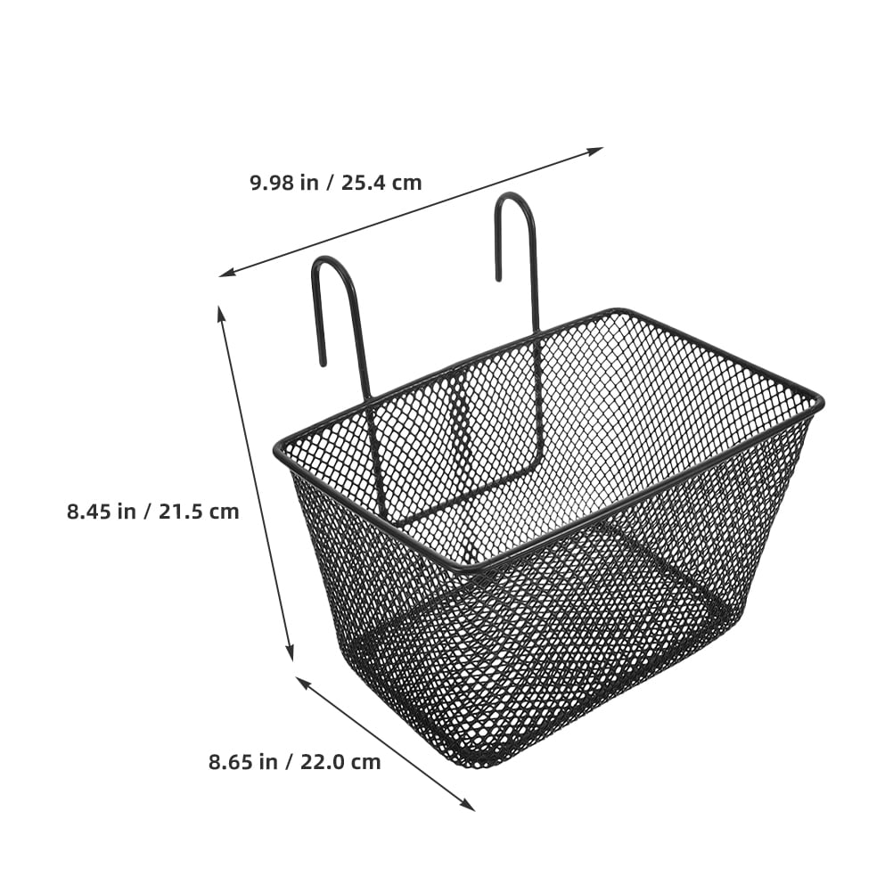 WRISTBIQUE 2Pcs Mountain Bike Basket Iron Simple and Practical Bicycle Basket for Riders