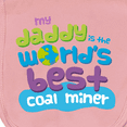thumbnail image 3 of Inktastic Worlds Best Coal Miner Daddy Baby Burp Cloth, 3 of 3