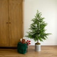 thumbnail image 2 of Nearly Natural 5ft. Artificial Real Touch Norfolk Island Pine in Metal Tin Planter with Natural Look, 2 of 6