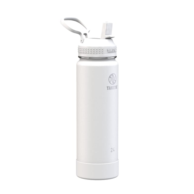 Botella de agua Takeya Actives con aislamiento al vacío de 700 ml con tapa de pajita