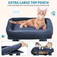 thumbnail image 3 of Yeshouse Árbol para gatos de 155 cm, varios niveles, ideal para gatos grandes y Maine Coon, con percha gigante, 2 compartimentos, postes rascadores de sisal y pelotas colgantes, 3 of 7