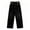 Black(Ladies Jeans), variant on GUACER Straight Leg Jeans for Women Trendy High Waisted Solid Cropped Casual Loose Denim Pants with Pockets