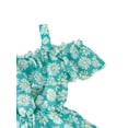 thumbnail image 3 of Xingqing 8 Colors Summer Princess Kids Girls Dress Flowers Printed Short Sleeve Off Shoulder Ruffles A-Line Chiffon Dress, 3 of 7