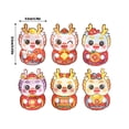 thumbnail image 3 of Dvkptbk Luck Money Red Three Dimensional Thickened Red Envelope for The New Year 6Pcs Invitation Cards, 3 of 5