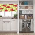 thumbnail image 3 of LALILO Kitchen Curtain Valance Origami Zombie Scary Pumpkin Rod Pocket Window Curtain 52"x 18" Set of 2, 3 of 7