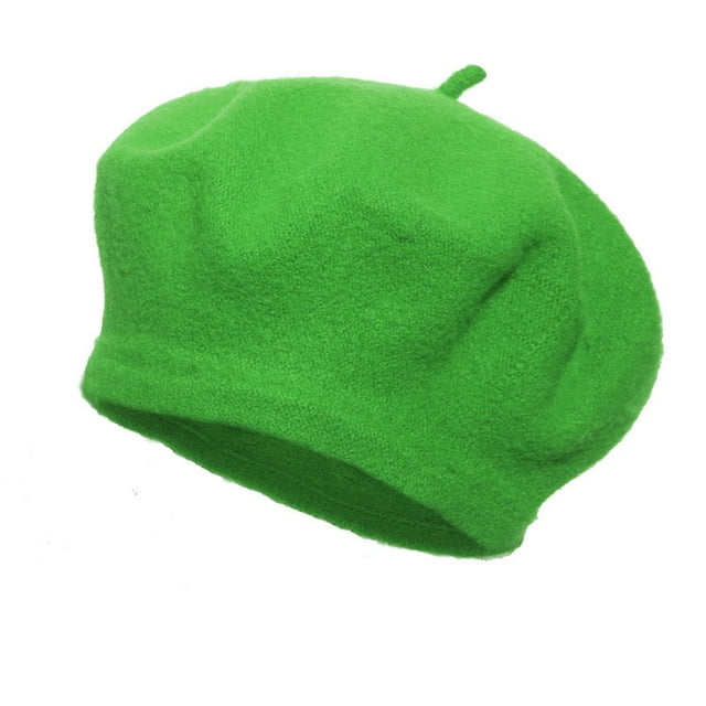 Boinas de pintor de color liso para mujer y para invierno, gorro cálido para mujer