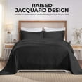 thumbnail image 5 of Superior 3-Piece Serenity Cotton Matelasse Black Bedspread Set, Full, 5 of 11