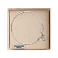 thumbnail image 3 of 8 1/2 inch Round Double Loop Bangle Bracelet w/ Our Lady of Loretto in Sterling Silver, 3 of 3