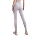thumbnail image 7 of WLJ Women Solid Color Cross Lace Up Waist Mesh Splicing Yoga Pants, 7 of 7