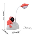 thumbnail image 3 of Linnome Creative Small Desk Lamp Astronaut Shaped LED Reading Eye Protection USB Bedside Night Light 11.02x4.72x2.76in, 3 of 6