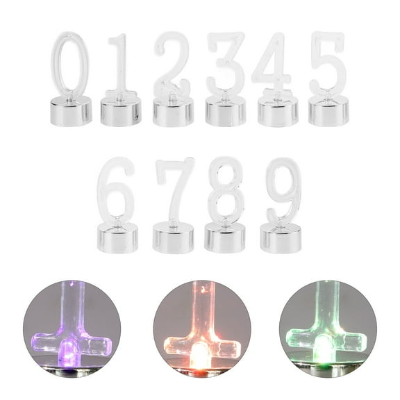 HEANUJJ 10pcs LED Birthday Candles with Less Smoke - Lights for Party Celebrations and Cake Decoration