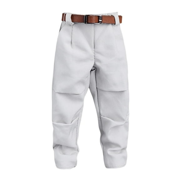 BELOVING Pantalon et Ceinture pour Poupée 1/12 Déguisement pour Figurines d'Action Masculines de 6 Pouces Accessoires Pantalon Gris Blanc