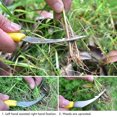 thumbnail image 1 of Removedor de raíces de césped portátil Extractor de malezas de acero inoxidable Herramienta de jardín ergonómica Manual de mano Desbrozadora de jardín Antideslizante Agradable (Color del mango al azar), LingWen 1327534360295, 1 of 1