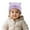 Light Purple, variant on Gaexia Baby Hats 6-12 Months,Adorable Embroidered Feline Design Winter Knitted Hat For Children Cozy Soft Yarn Cap Cold Weather