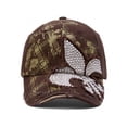 thumbnail image 1 of Casquette de Baseball Ajustable Fleur-de-lis Perlée - Marron, 1 of 2