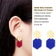 thumbnail image 5 of Minnieouse Pendientes de araña de acrílico Estilo elegante Gota de oreja geométrica Pendiente de joyería exagerada para mujeres Niñas Fiesta Type3 NO3, 5 of 6