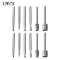 thumbnail image 1 of 12Pcs/Set Hss Router Drill Bits Kit Rotary Burrs Tool Wood Metal Carving Milling, 1 of 9