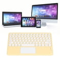 thumbnail image 4 of Laptop  Keyboard, Multi Function Keys Ultra Thin Ergonomic Design Round Keycaps  Keyboard  for Tablets for Laptops ,Yellow,Sky Blue,Green,Purple, 4 of 8
