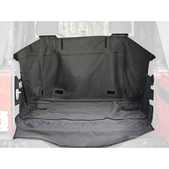 Rugged Ridge by RealTruck C3 Cargo Cover for Wrangler JK 2-Door | No Subwoofer | 13260.03 | Compatible with 2007-2018 Jeep Wrangler JK 2-Door