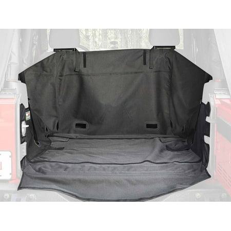 Rugged Ridge by RealTruck C3 Cargo Cover for Wrangler JK 2-Door | No Subwoofer | 13260.03 | Compatible with 2007-2018 Jeep Wrangler JK 2-Door