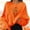 Orange, variant on Sixuan Halloween Sweatshirt, Long Sleeve Shirts for Women Fall Fashion 2024 Hoodies, Women'S Pullovers Fun Graphic Print Round Neck Sweatshirt Tops