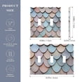 thumbnail image 2 of Yayeee Toggle Light Switch Wall Plate 3-Gang 6.37"x4.48" Decorative Outlet Cover, Blue Shimmering Pattern, 2 of 7