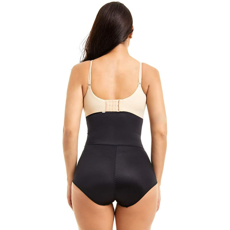 COHTB Women's Tummy Control Shapewear Panties Hi-Waist Body Shaper  Underwear Butt Lifter Slimming Briefs Black at  Women's Clothing store
