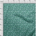 thumbnail image 3 of oneOone Viscose Jersey Turquoise Blue Fabric Kalamkari Fish Sewing Craft Projects Fabric Prints By Yard 60 Inch Wide, 3 of 5