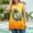 Yellow, variant on Juslio Tank Tops for Women Non Positioning Loose Plus Size Tank Tops, Breathable Summer Print Tank Top