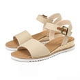 thumbnail image 3 of Pennysue Women's Wedge Sandals Summer Shoes Espadrilles Ankle Strap Open Toe, 3 of 4