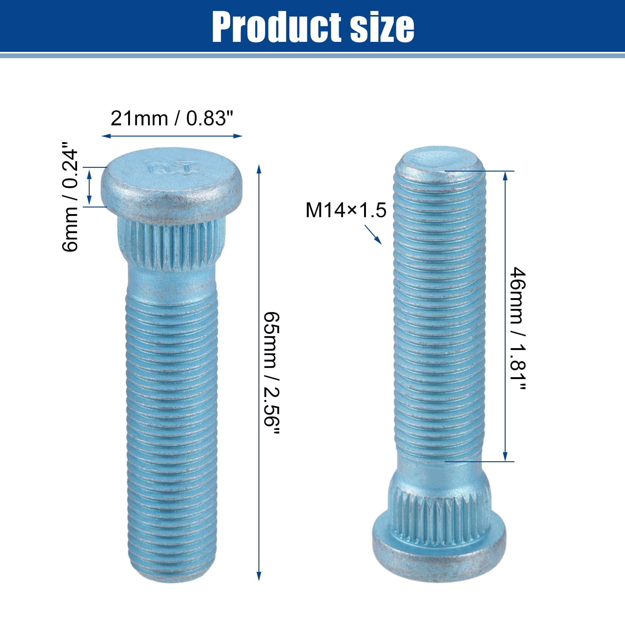 Unique Bargains M14x1.5 Wheel Lug Bolt Nut for Dodge Durango and for RAM 1500 - Pack of 20