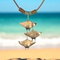 thumbnail image 3 of Manta Ray Necklace Antique Bronze- Stingray Jewelry| Manta Ray Pendant | Scuba Diving Jewelry | Ocean Inspired Bronze Jewelry, 3 of 10