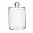 thumbnail image 1 of Primegos Cosmetic Cotton Storage Box Cotton Swab Container Transparent with Lid Dustproof Thickened Lightweight Space-saving Home Dorm Cotton Swab Dental Floss Container, 1 of 8