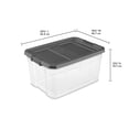 thumbnail image 2 of Caja Apilable STERILITE STERILITE de plástico transparente de 72 Litros, color Gris, 2 of 4