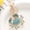 Lake Blue, variant on Ocean-themed diamond-studded metal colorful crab keychain creative keyring bag accessory