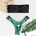 thumbnail image 3 of Miluxas Womens swimsuits ,Women Floral Print Bikini Set Push-Up Swimsuit Beachwear Padded Swimwear Black L(L), 3 of 5
