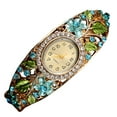 thumbnail image 3 of Thinsony Montre Femme Fleur Strass Quartz Ronde en Alliage Montre Fille Bracelet No.03 1Ensemble, 3 of 5