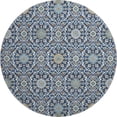 thumbnail image 2 of Addison Rugs Mayfield Premium Machine Washable Transitional Panel Navy Round Rug, 8' x 8', 2 of 6
