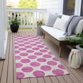 thumbnail image 6 of Addison Rugs Chantille Indoor/Outdoor Transitional Circles Blush Washable Runner Rug, 2'3" x 7'6", 6 of 6